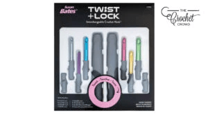 Susan Bates "Twist + Lock" Interchangeable Crochet Hooks - Deluxe Set