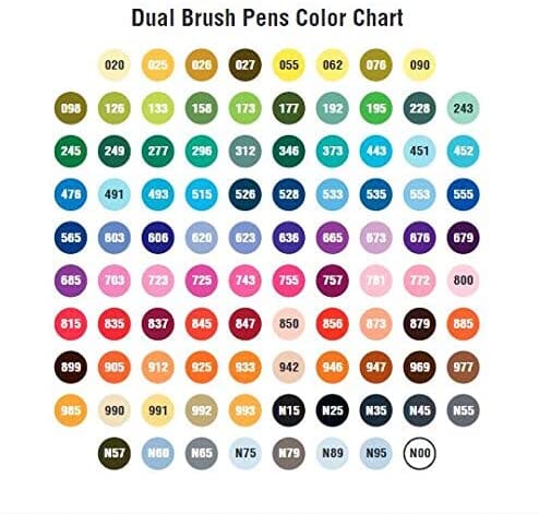 Tombow Dual Brush Pen Markers - Set of 96 w Stand