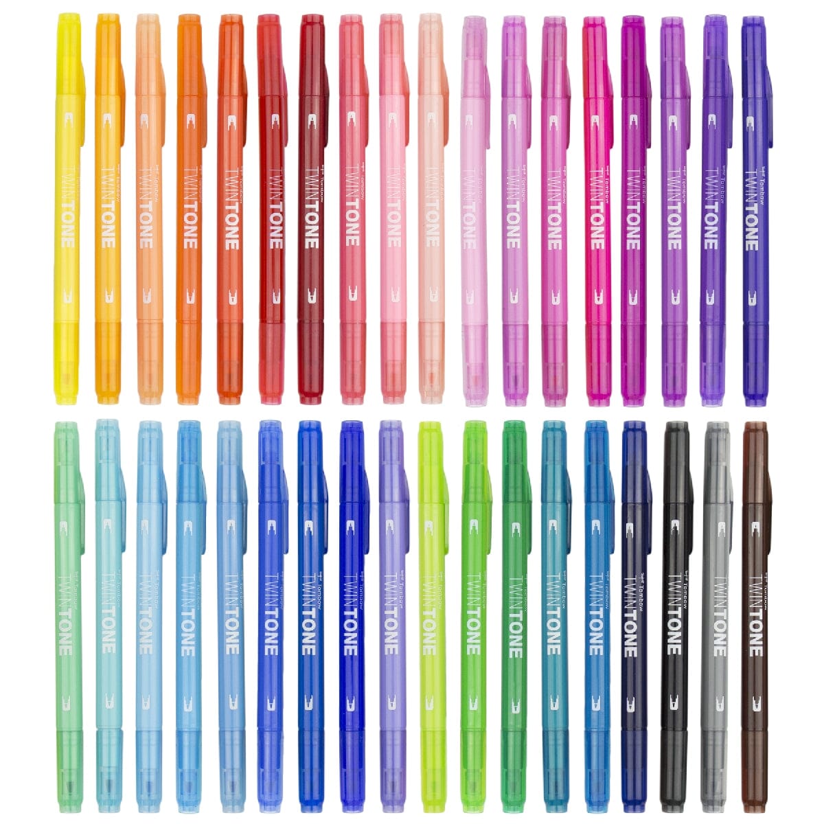 Tombow TwinTone Colouring Marker Pens - Set of 12 (Choose Your Pack)