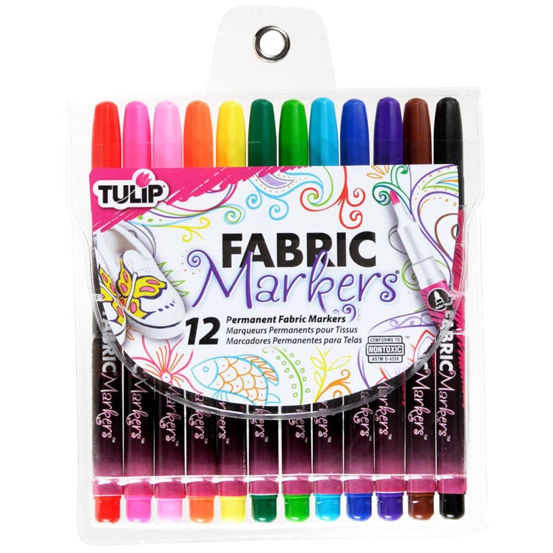 Tulip Fine Tip Primary Fabric Markers 6 Pack -  Denmark