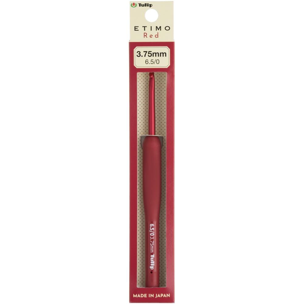 Tulip Etimo Red Cushion Grip Crochet Hook (Choose From 1.80mm - 6.50mm)