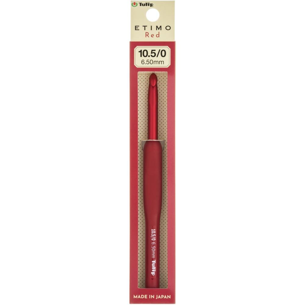 Tulip Etimo Red Cushion Grip Crochet Hook (Choose From 1.80mm - 6.50mm)