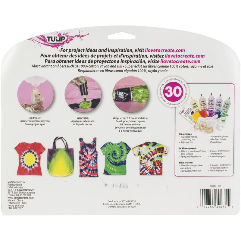 Tulip One Step Tie-Dye Kit - 5 Colours (Choose Your Set)