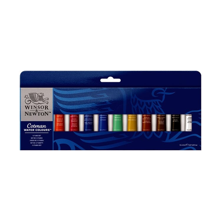 Winsor & Newton Cotman Watercolour Paint - 8ml Tubes Set
