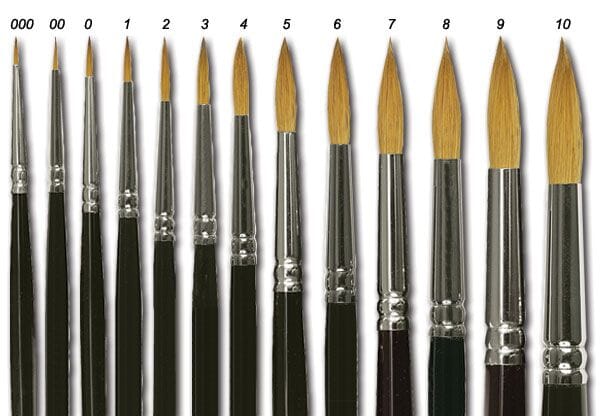 Winsor & Newton Series 7 Kolinsky Sable Paint Brush - Size 4 w Bonus