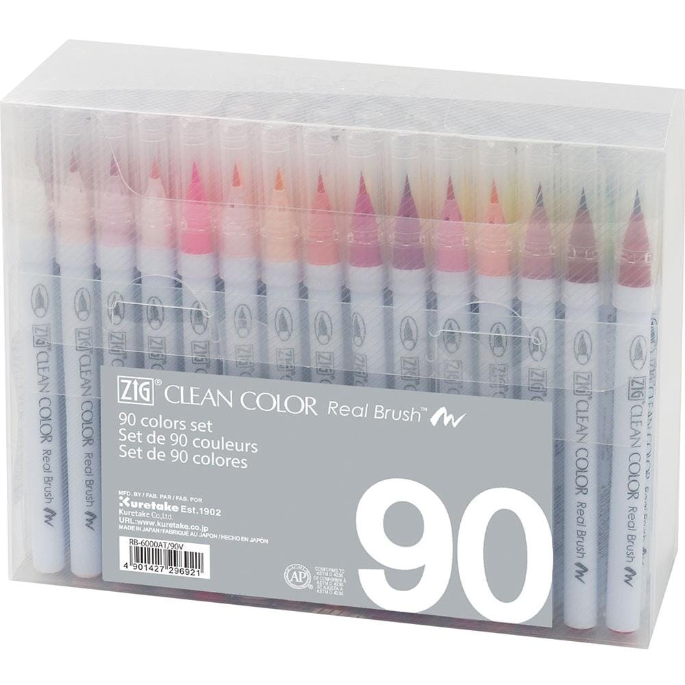 Zig Kuretake Clean Color Real Brush Marker Sets (Choose Your Pack)