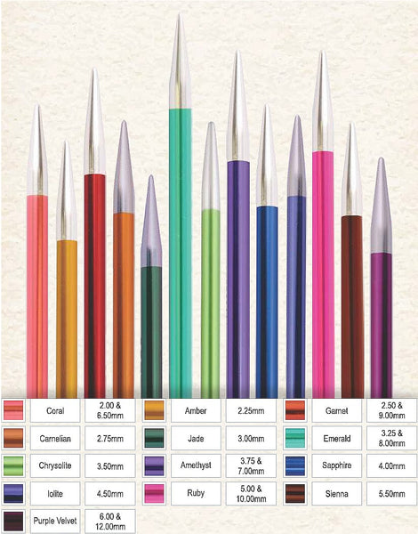 KnitPro "Zing" Interchangeable Circular Knitting Needles - Melodies of Life Set