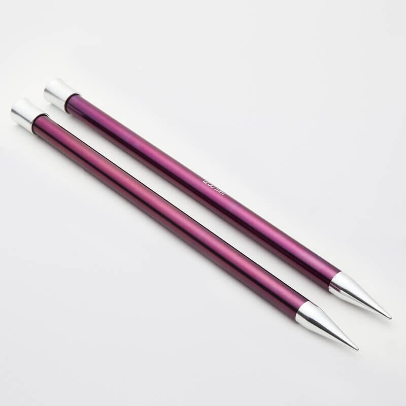 Knitpro "Zing" Aluminium Single Point Knitting Needles - 25cm