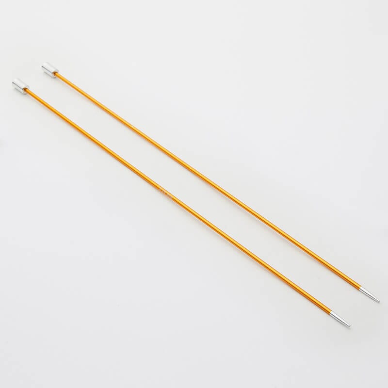 Knitpro "Zing" Aluminium Single Point Knitting Needles - 25cm