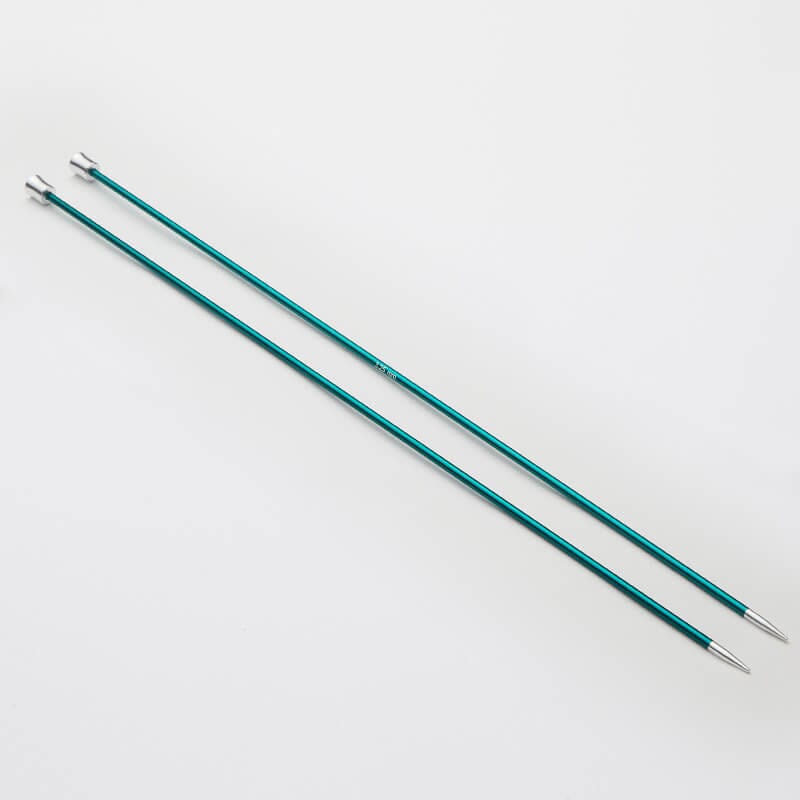 Knitpro "Zing" Aluminium Single Point Knitting Needles - 25cm