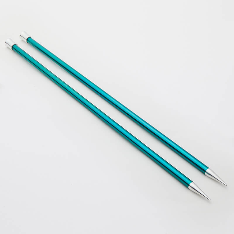 Knitpro "Zing" Aluminium Single Point Knitting Needles - 25cm