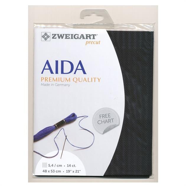 Zweigart Pre-cut Aida Cloth Fabric - 14 Count (48 x 54cm)