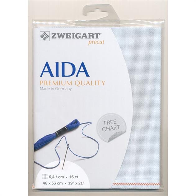 Zweigart Pre-cut Aida Cloth Fabric - 16 Count (48 x 54cm)