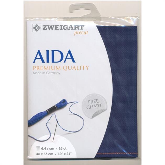 Zweigart Pre-cut Aida Cloth Fabric - 16 Count (48 x 54cm)