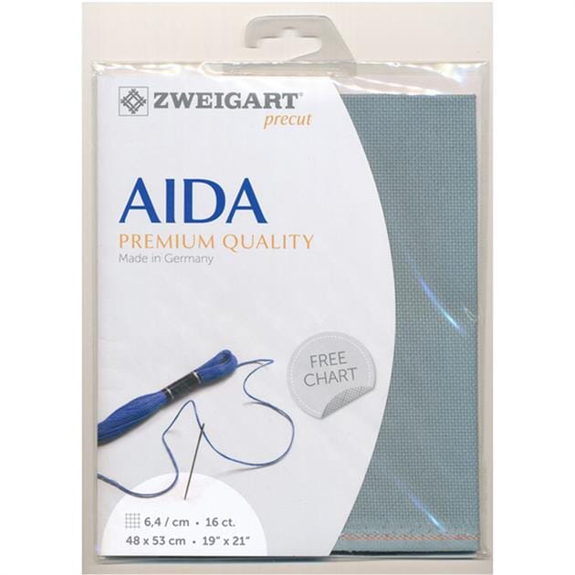 Zweigart Pre-cut Aida Cloth Fabric - 16 Count (48 x 54cm)