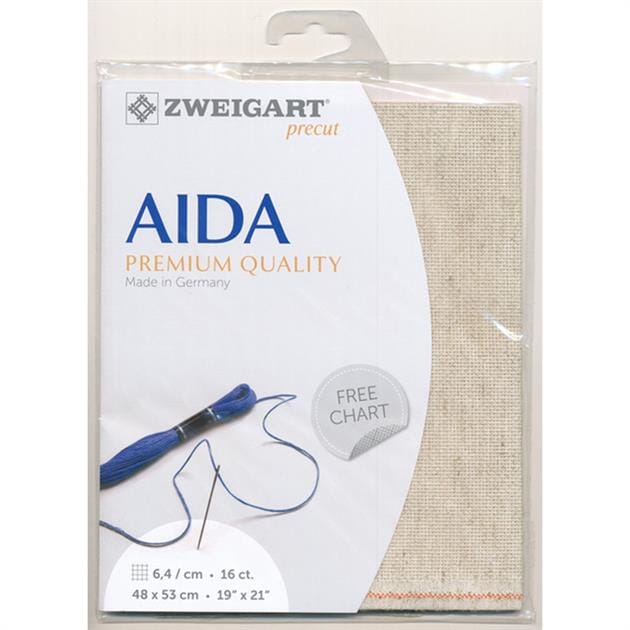 Zweigart Pre-cut Aida Cloth Fabric - Rustico (48 x 54cm)
