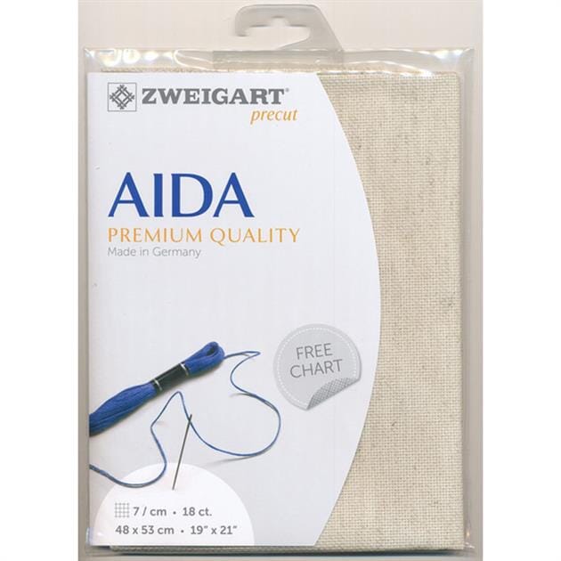 Zweigart Pre-cut Aida Cloth Fabric - Rustico (48 x 54cm)